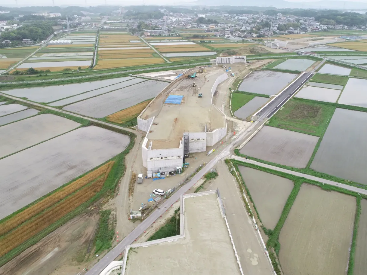 令和3年度155号豊田南BP宮口地区道路建設工事の内起工測量