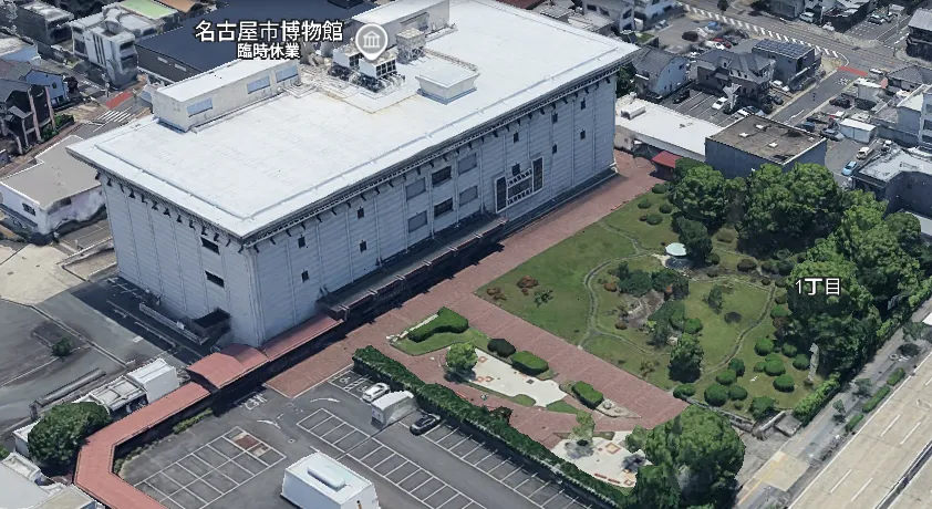 名古屋市博物館内メッシュ測量